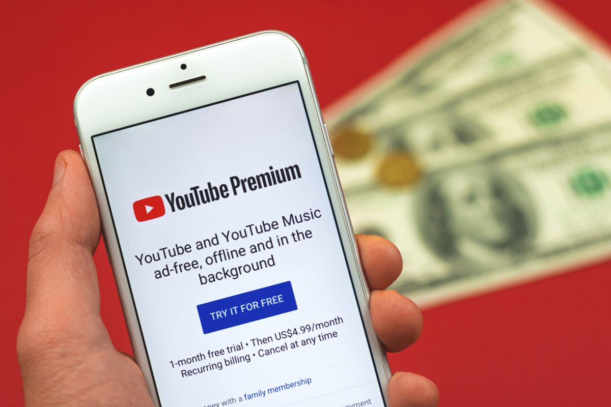 YouTube Premium phone US dollars