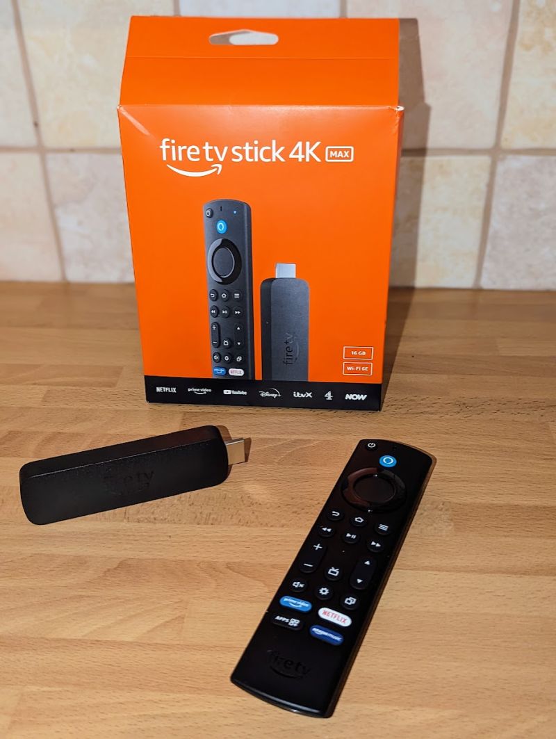 Amazon Fire TV Max 2nd near box