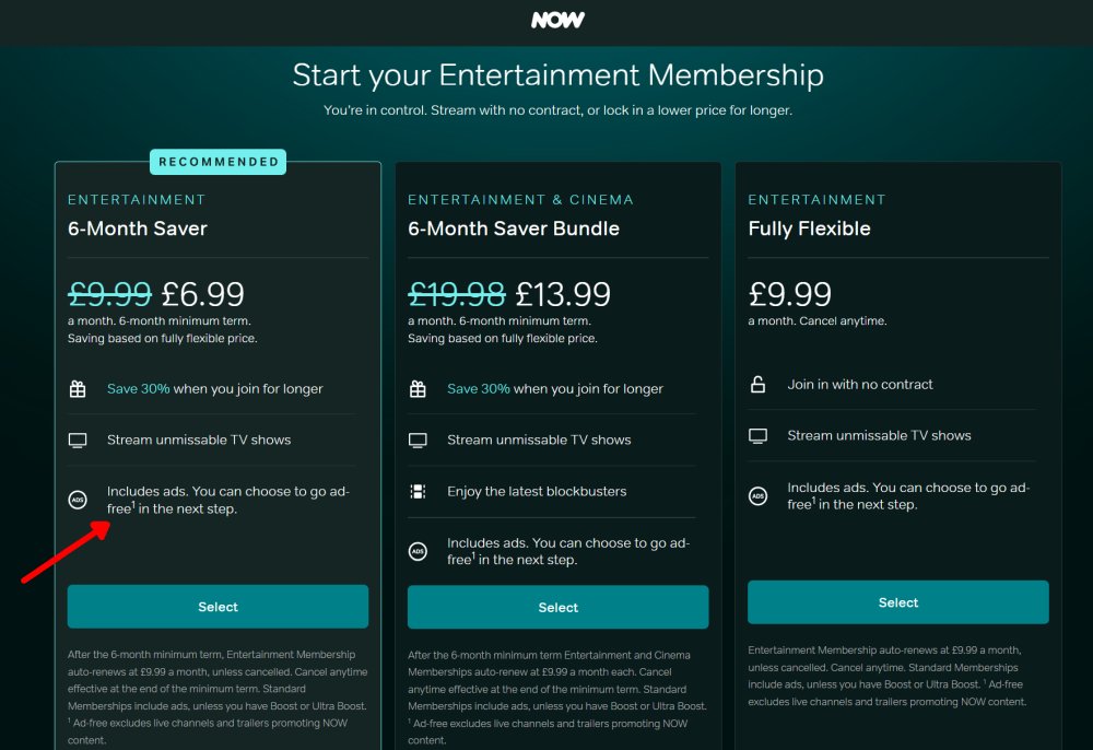NOW TV new entertainment offer sep 2024